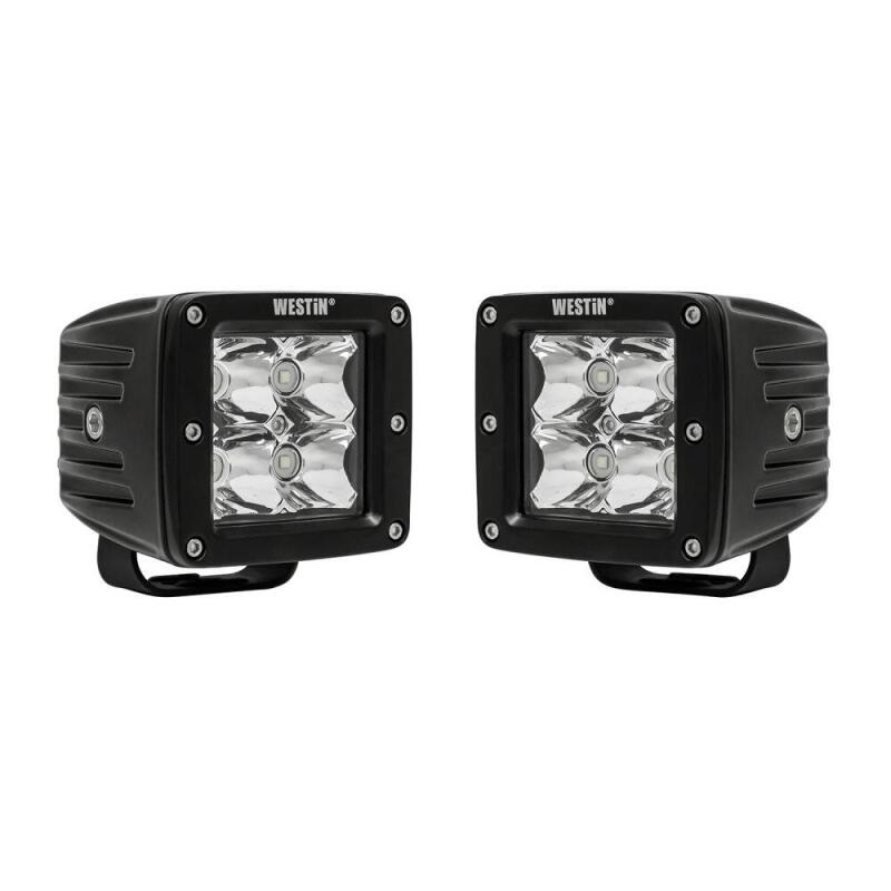 Westin Compact LED 5W 3.2 inch x 3 inch (Set of 2) - Black Light Bars & Cubes Westin
