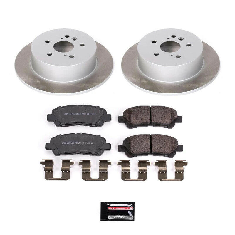 Power Stop 08-13 Toyota Highlander Rear Semi-Coated Rotor Kit Brake Kits - Performance Blank PowerStop