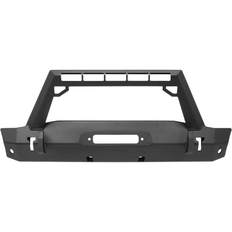 Westin 18-19 Jeep Wrangler JL Stubby Front Bumper - Textured Black Bumpers - Steel Westin