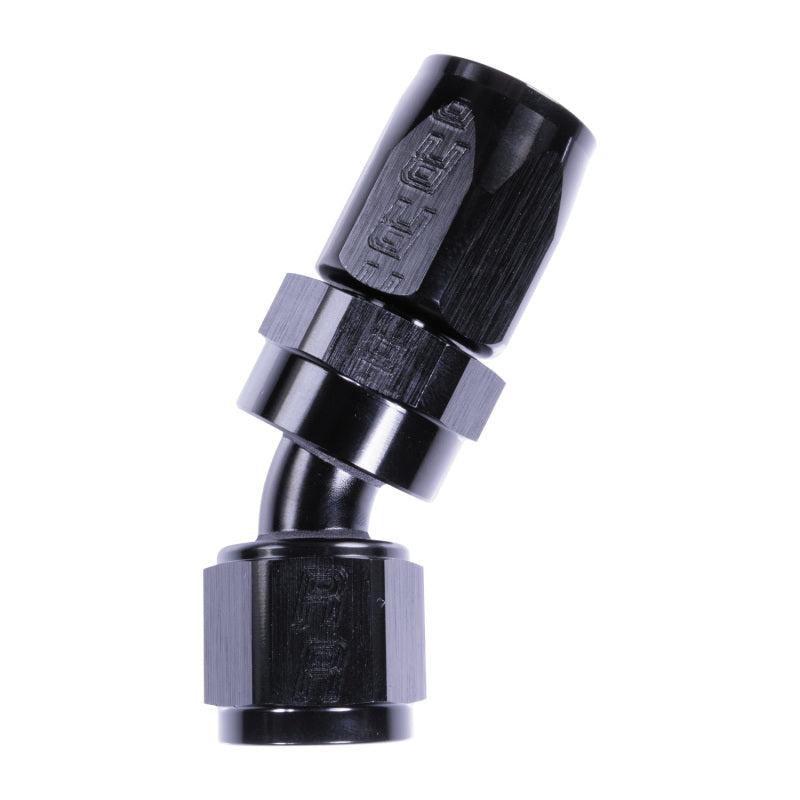 Russell 8AN ProClassic 30 Degree Hose End - Black Hoses Russell