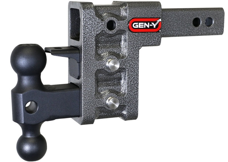 Gen-Y Mega Duty 2in Shank 5in Drop 1.5K TW 10K Hitch w/GH-031 Dual-Ball/GH-032 Pintle Lock Hitch Receivers GEN-Y Hitch