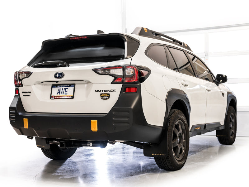 AWE 20-25 Subaru Outback (Wilderness & XT) 0FG Catback Exhaust w/Dual BashGuards Catback AWE Tuning