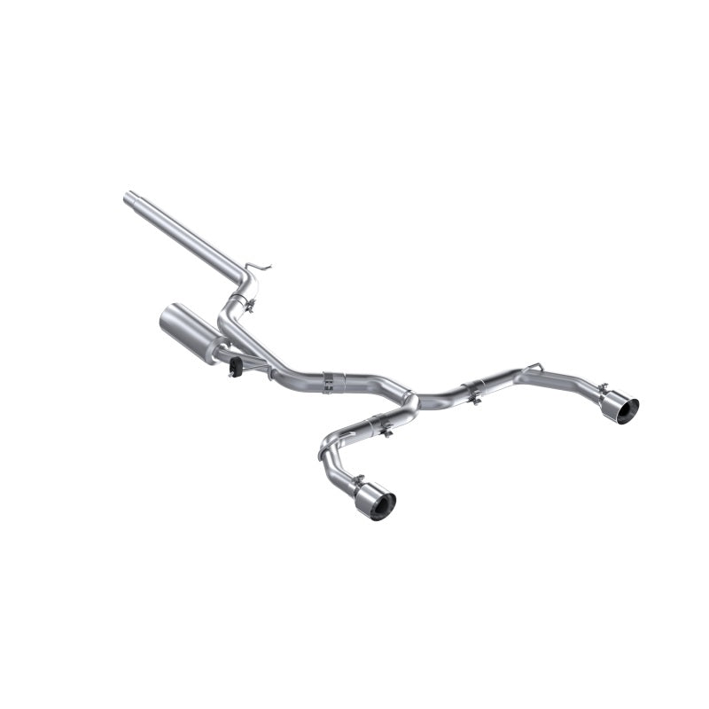 MBRP 2022 Volkswagen Golf GTI MK8 T304 SS 3in Cat-Back Exhaust 2.5in Dual Split Rear w/ SS Tips Catback MBRP
