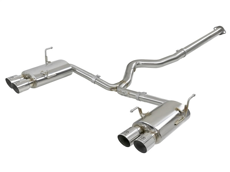 aFe Takeda 3in SS Exhaust Cat-Back 15-16 Subaru WRX/STI 2.0L/2.5L Polished Tips Catback aFe
