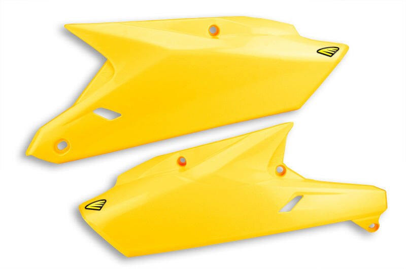 Cycra 14-18 Yamaha YZ250F/YZ450F/WR/FXSide Number Panels - Lightning Gold Plastics Cycra
