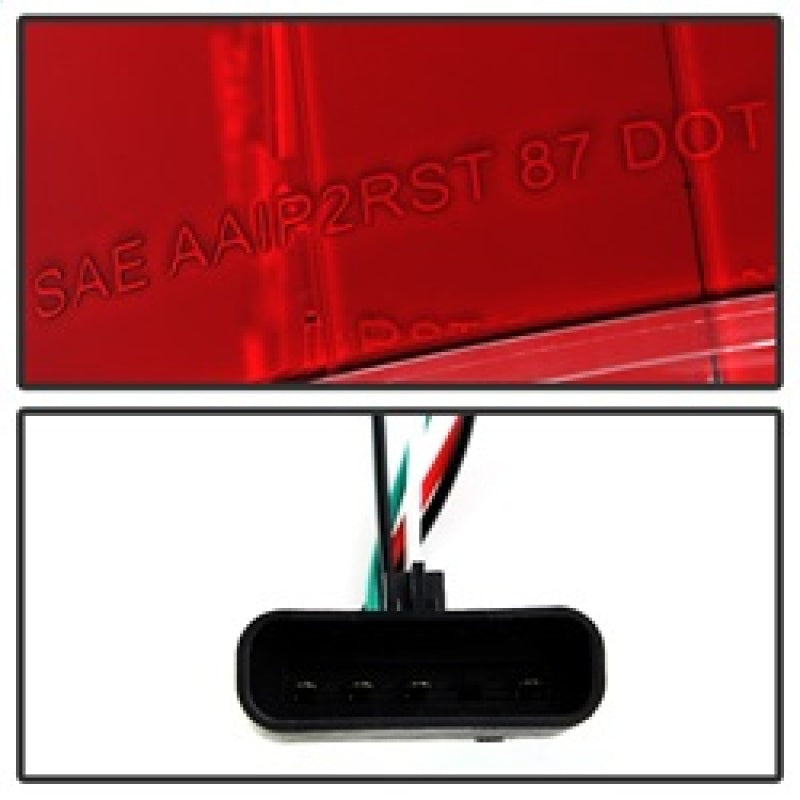 Spyder Chevy C/K Series 1500 88-98/Blazer 92-94 LED Tail Lights Red Clear ALT-YD-CCK88-LED-RC Tail Lights SPYDER