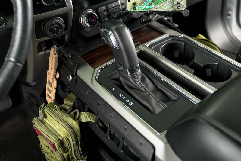 DV8 Offroad 15-20 Ford F150 / 17-21 Ford F250/F350 Center Console Molle Panels & Device Mount Exterior Trim DV8 Offroad