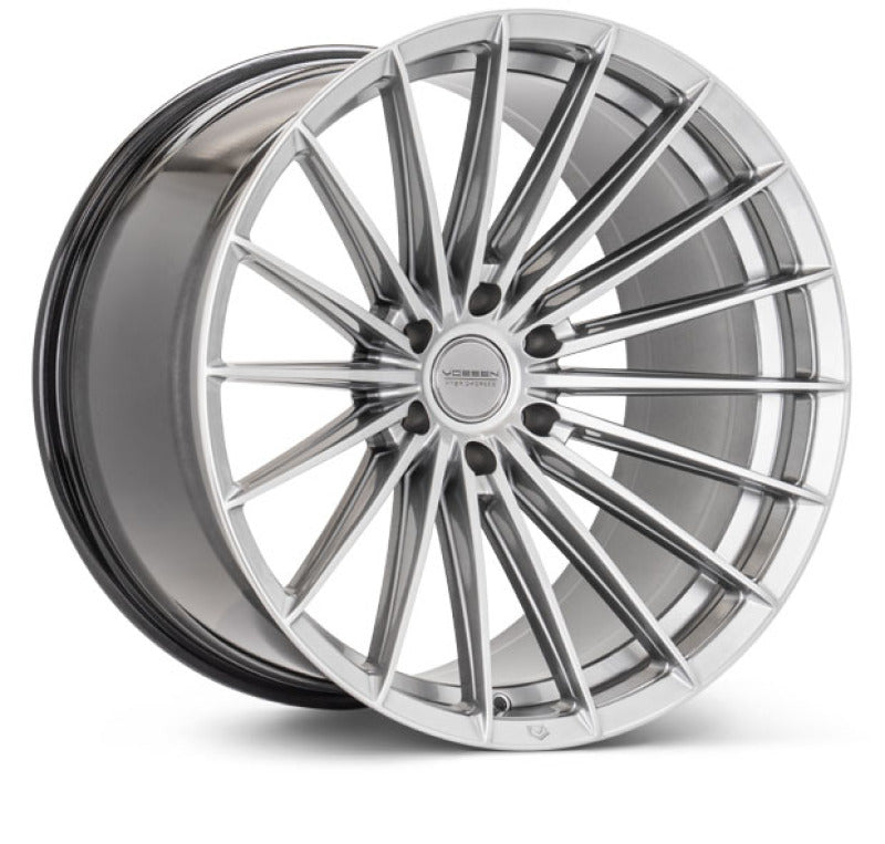 Vossen HFX-4 17x9 - 6x139.7 - ET0 - Super Deep - 106.1 - Hyper Silver Wheel Wheels - Forged Vossen
