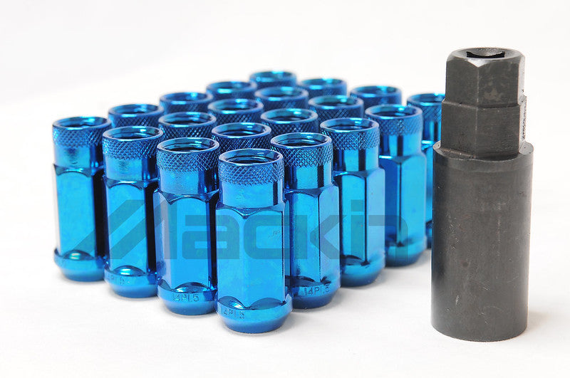 Wheel Mate Monster Open End Lug Nut Set of 20 - Blue 1/2in Lug Nuts Wheel Mate