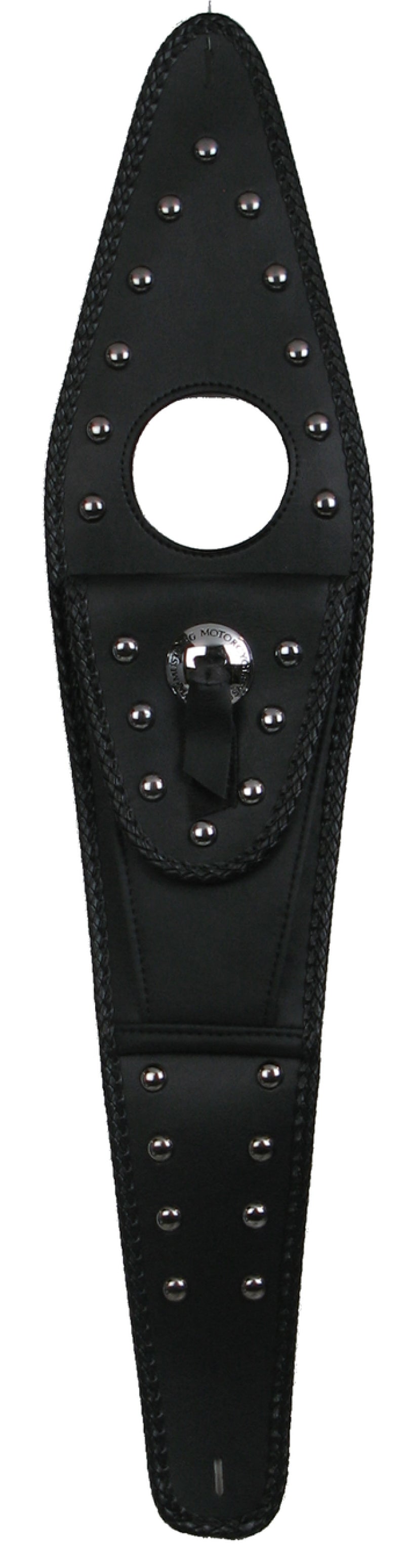 Mustang 00-07 Honda VT1100 Sabre, Spirit , Ace Cruiser Tank Bib w/Studs - Black Tank Bibs Mustang Motorcycle