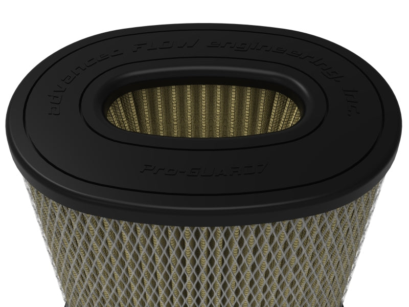 aFe MagnumFLOW Pro GUARD 7 Repl Air Filter 5-1/2x3-1/2 in F x 8-1/4x6 in B x 8x5-3/4 in T x 9in H Air Filters - Universal Fit aFe
