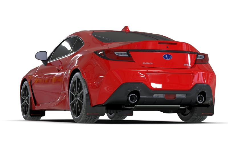 Rally Armor 22-25 Subaru BRZ / Toyota GR86 Black UR Mud Flap w/Red Logo Mud Flaps Rally Armor