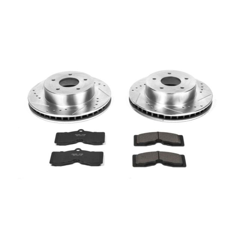 Power Stop 63-82 Chevrolet Corvette Front Z23 Evolution Sport Brake Kit Brake Kits - Performance D&S PowerStop