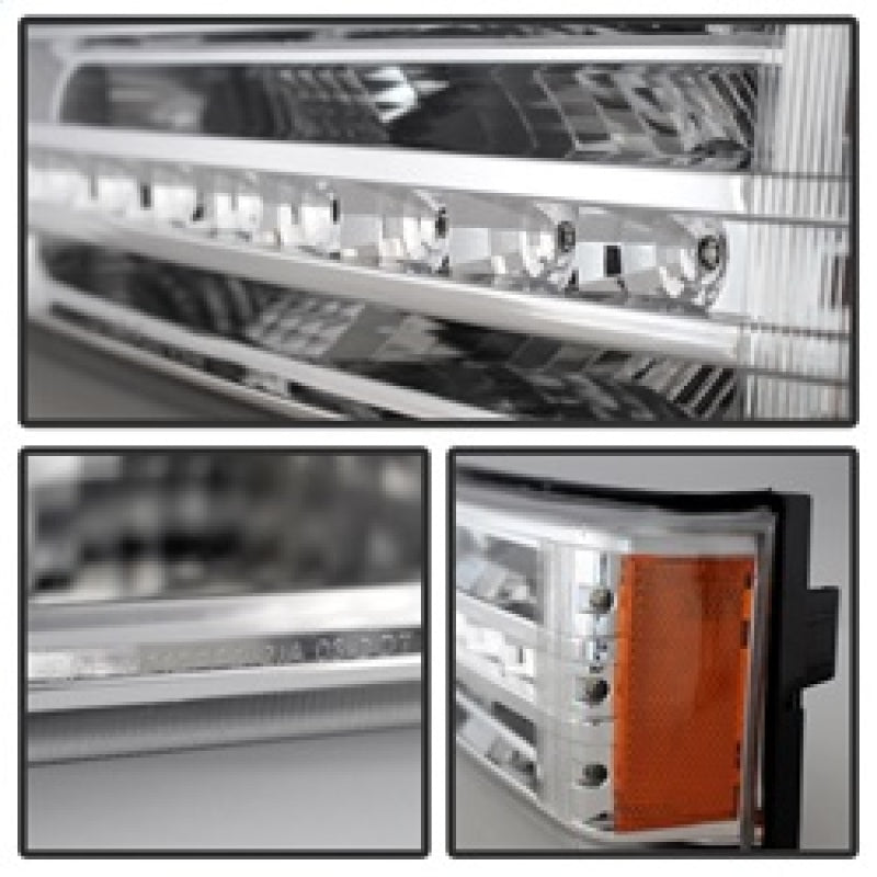 xTune Chevy Silverado 03-06 / Avalanche 02-06 LED Bumper Lights Chrome CBL-JH-CS03-LED-C Sidemarkers & Indicators SPYDER