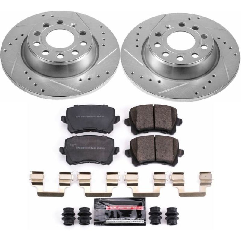Power Stop 2015 Audi Q3 Rear Z23 Evolution Sport Brake Kit Brake Kits - Performance D&S PowerStop