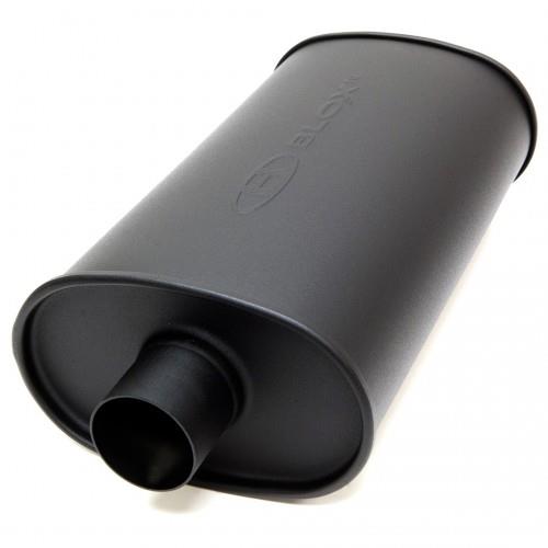 BLOX Racing 2.25 inch SL Sport Muffler - Matte Black Muffler BLOX Racing