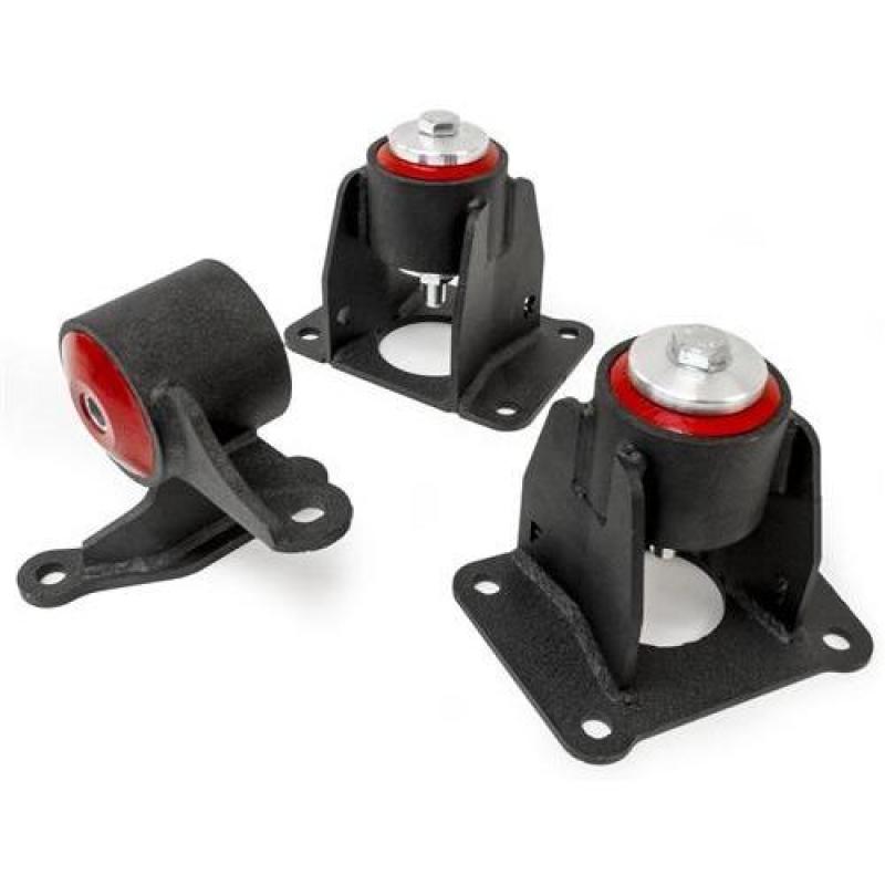 Innovative 98-02 Accord J-Series Black Steel Mounts 95A Bushings (Auto Chassis Auto Trans) Engine Mounts Innovative Mounts