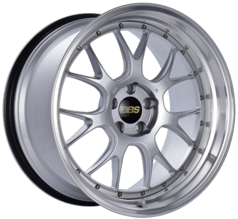 BBS LM-R 20x10 5x120 ET18 Diamond Silver Center Diamond Cut Lip Wheel -82mm PFS/Clip Required Wheels - Forged BBS