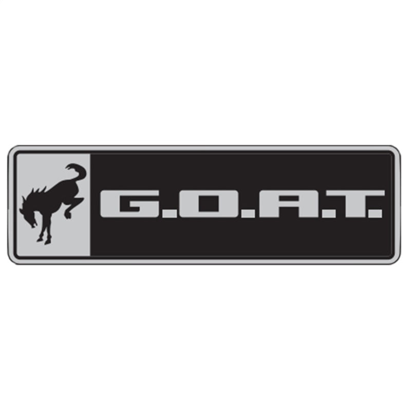 Ford Racing Bronco/Bronco Sport G.O.A.T. Badge - Black/Chrome Other Body Components Ford Racing