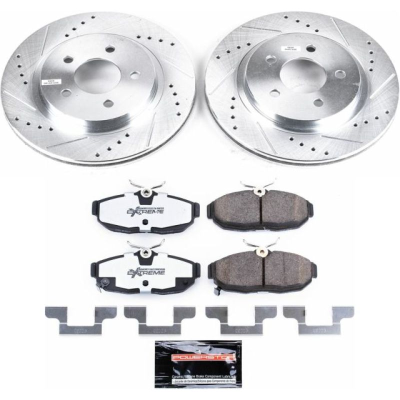 Power Stop 2012 Ford Mustang Rear Z26 Street Warrior Brake Kit Brake Kits - Performance D&S PowerStop