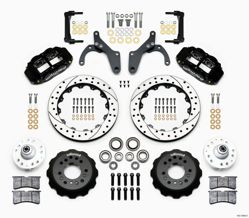 Wilwood Narrow Superlite 6R Front Hub Kit 12.88in Drilled 59-64 Chevy Impala / 63-64 Corvette Big Brake Kits Wilwood