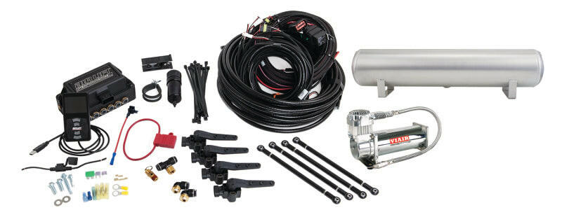 Air Lift Performance 3H (1/4 Air Line 4 Gal 5-Port Raw Aluminum Tank VIAIR 444C Comp) Suspension Controllers Air Lift
