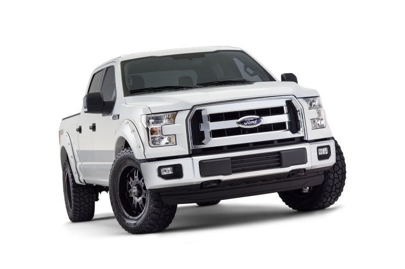 Bushwacker 16-17 Ford F-150 Styleside Pocket Style Flares 4pc 78.9/67.1/97.6in Bed - Oxford White Fender Flares Bushwacker
