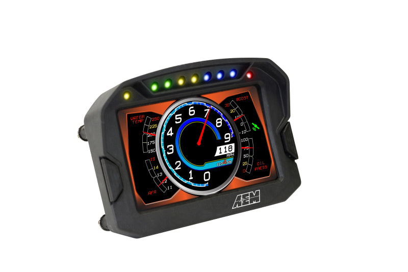 AEM CD-5LG Carbon Logging Digital Dash Display w/ Internal 10Hz GPS & Antenna Gauges AEM