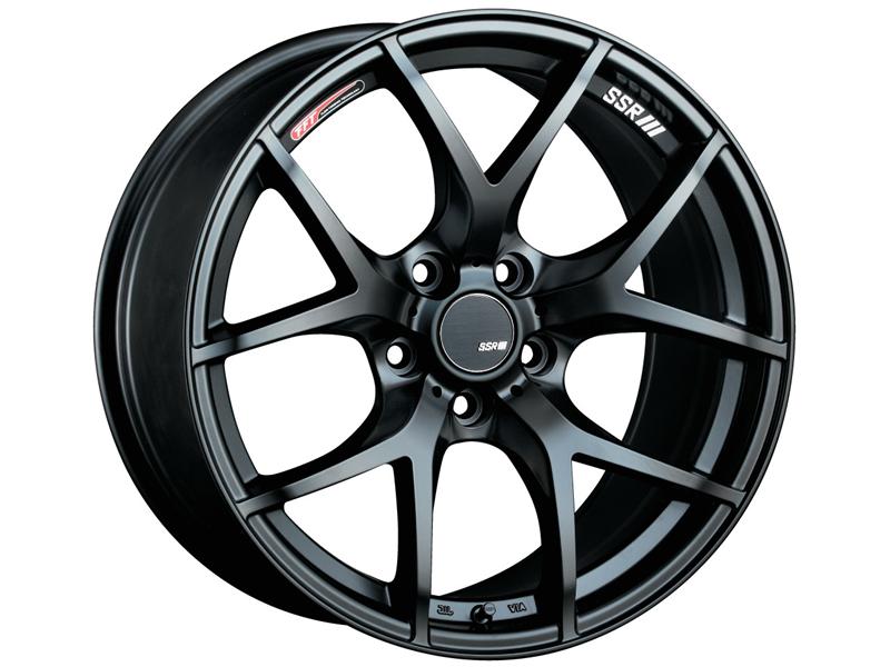 SSR GTV03 18x8.5 5x114.3 40mm Offset Flat Black Wheel 05-07 STI / 11+ tC Wheels - Cast SSR