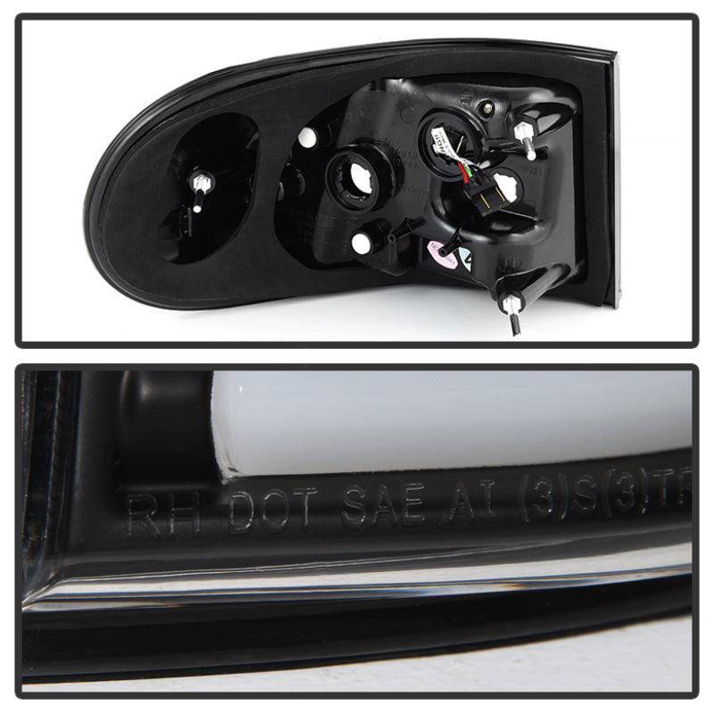 Spyder Toyota FJ Cruiser 07-13 Light Bar LED Tail Lights Black ALT-YD-TFJ07-LBLED-BK Tail Lights SPYDER