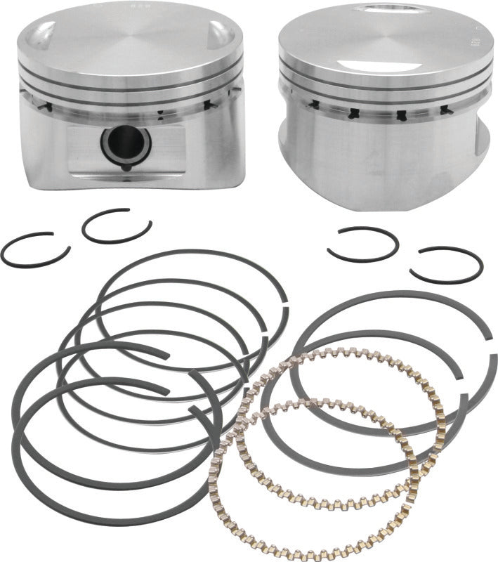 S&S Cycle 84-99 BT Forged 3 5/8in Bore .020in Piston Kits Piston Sets - Powersports S&S Cycle