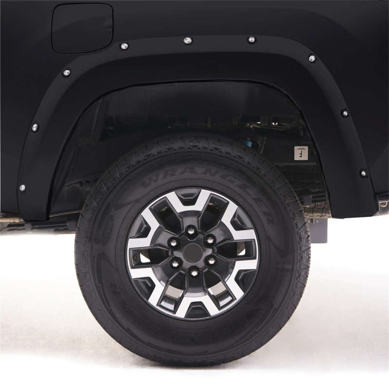 EGR 16+ Nissan Titan XD Bolt-On Look Color Match Fender Flares - Set - Black Metallic Fender Flares EGR