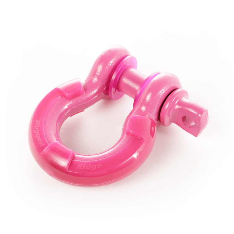 Rugged Ridge Pink 3/4in D-Ring Isolator Kit Shackle Kits Rugged Ridge
