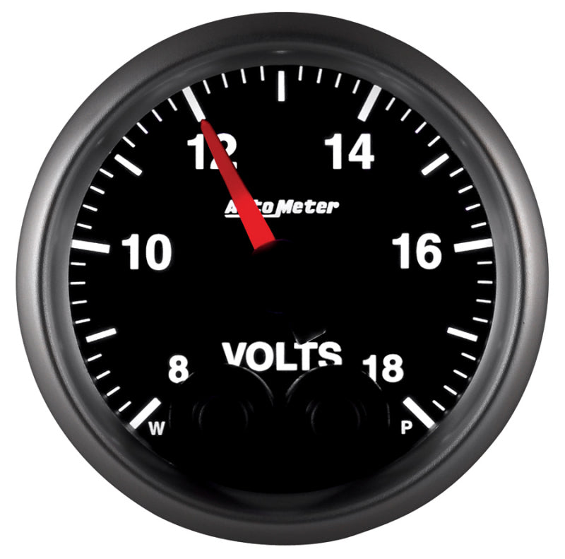 Autometer Elite 52.4mm Peak & Warn w/ Electronic Control 8-18 Volt Voltmeter Gauges AutoMeter