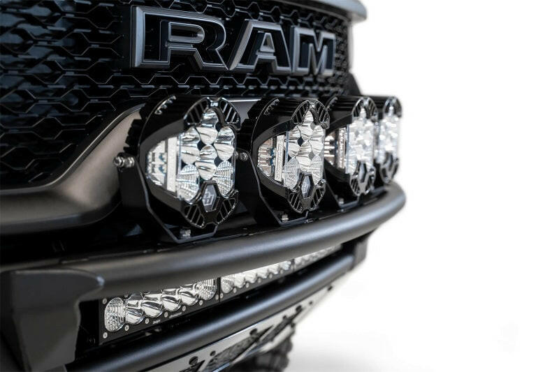 Addictive Desert Designs 2021 Dodge RAM 1500 TRX Light Hoop For PRO Bolt-On Front Bumper Light Mounts Addictive Desert Designs