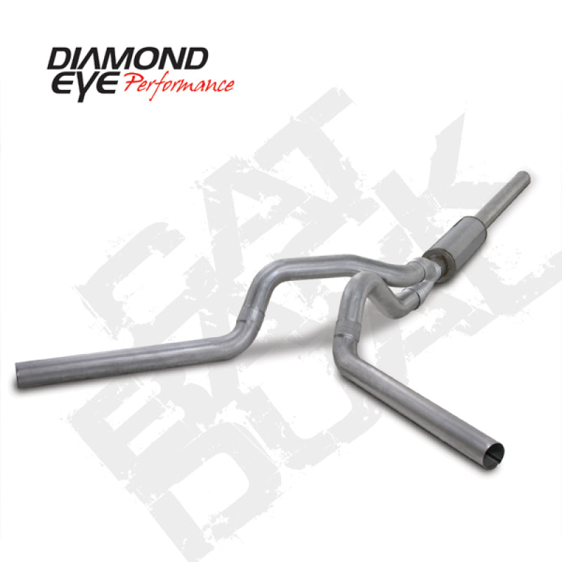 Diamond Eye KIT 4in Catback DUAL AL: 2004.5-2007.5 DODGE CUMMINS 600 Catback Diamond Eye Performance