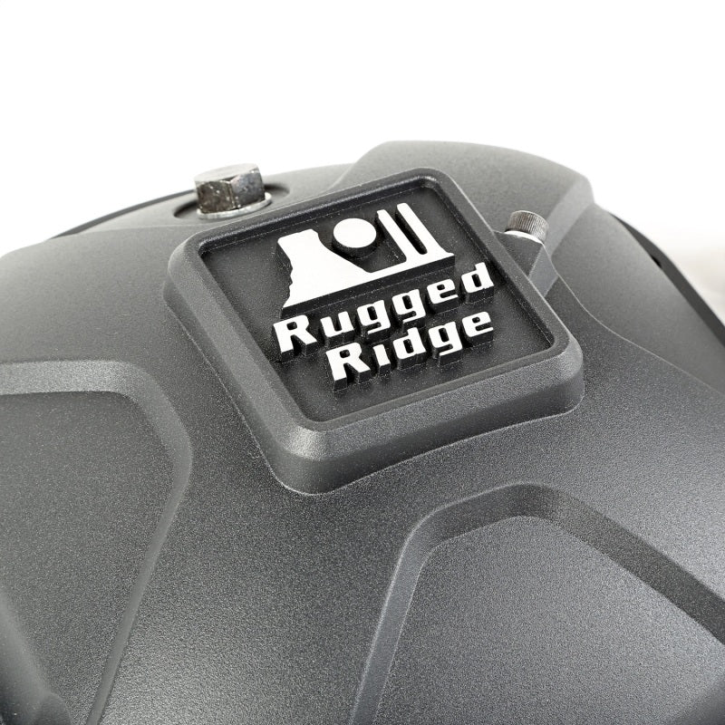 Rugged Ridge Boulder Aluminum Differential Cover Dana 30 Black Diff Covers Rugged Ridge