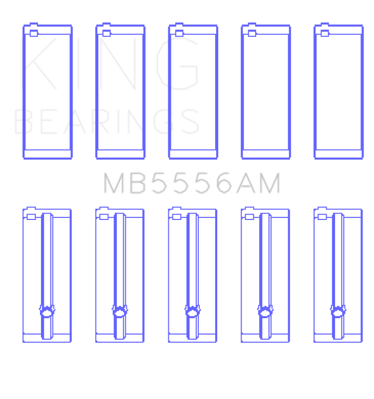 King Engine Bearings Suzuki G-13 (Size +0.25mm) Main Bearing Set Bearings King Engine Bearings