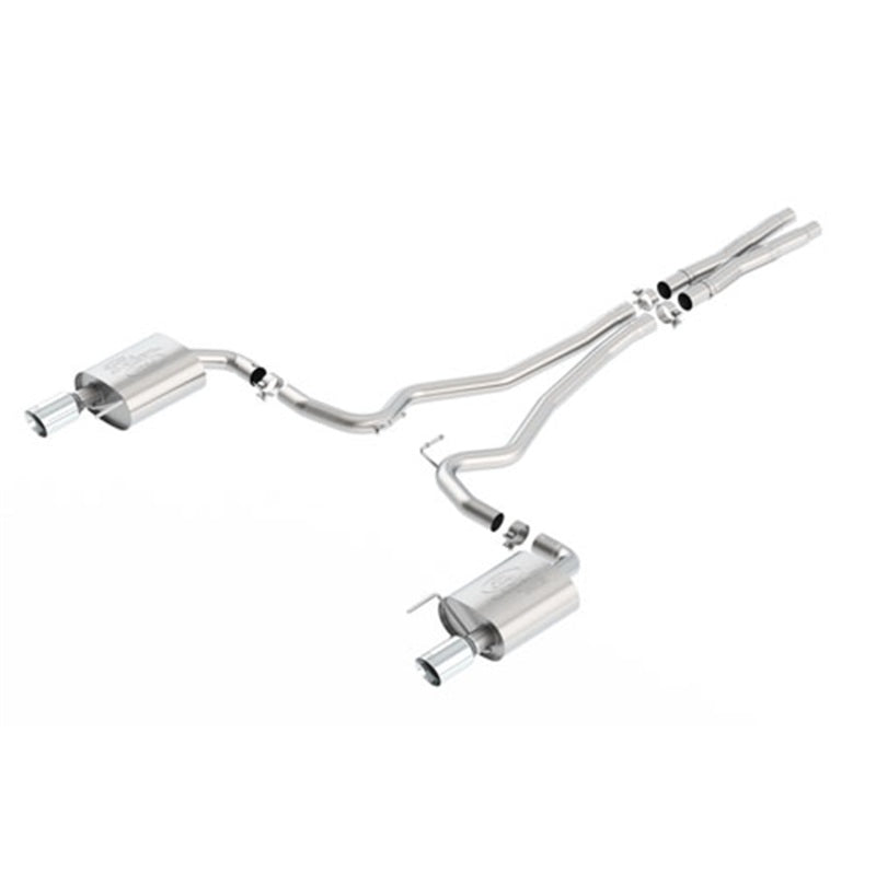 Ford Racing 2015 Mustang 5.0L Sport Cat-Back Exhaust System Chrome (No Drop Ship) Catback Ford Racing