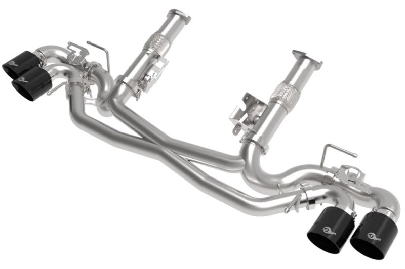 AFe MACH Force-Xp 304 Stainless Steel Cat-Back Exhaust Black 2020 Chevrolet Corvette C8 Catback aFe