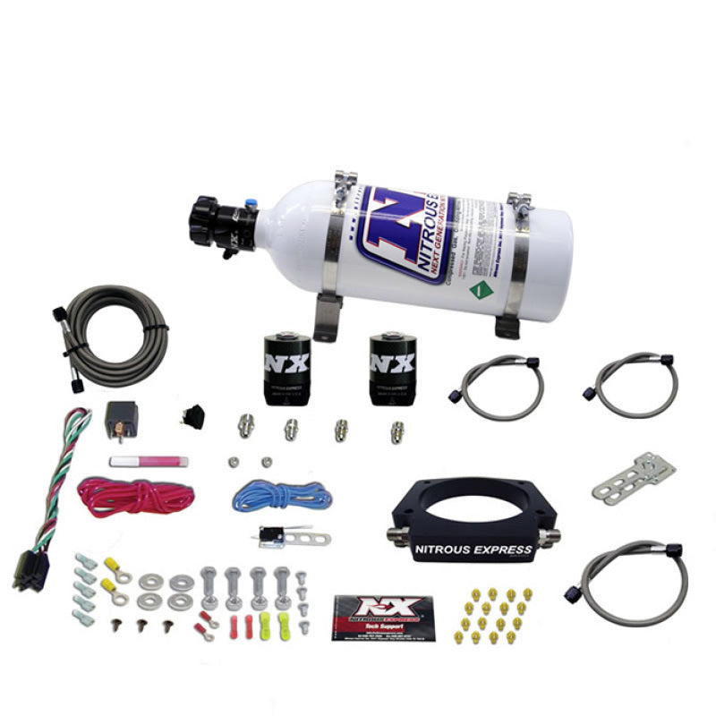 Nitrous Express GM LS 90mm Nitrous Plate Kit (50-400HP) w/5lb Bottle Nitrous Systems Nitrous Express