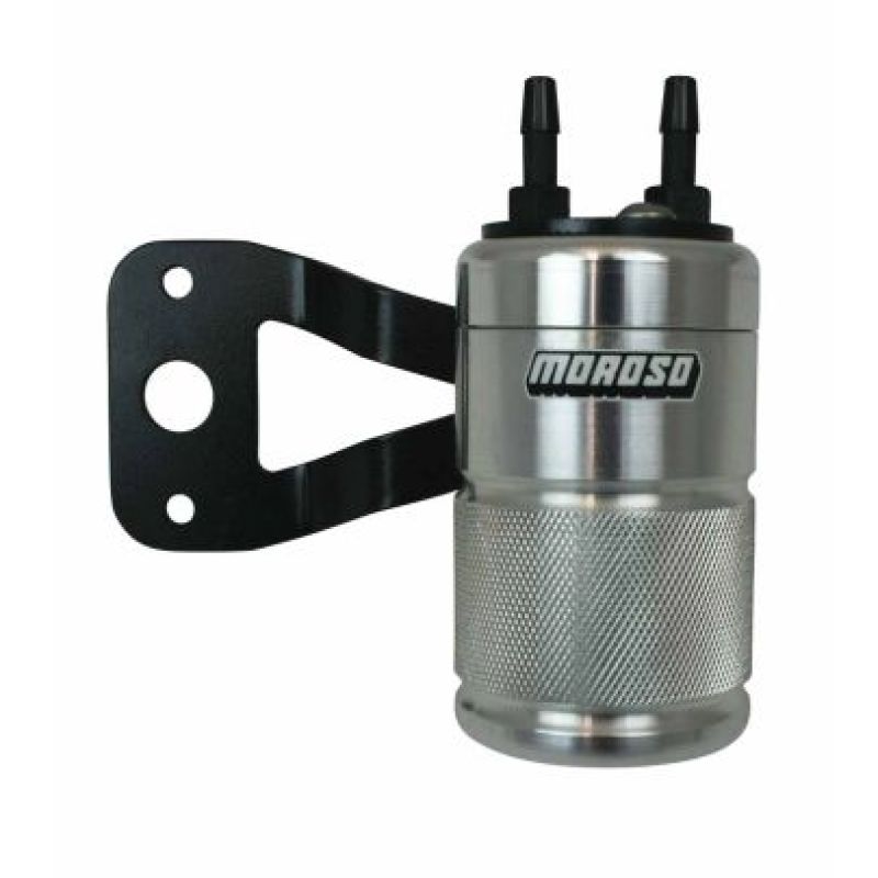 Moroso H-D Twin Cam (w/Vance & Hines VO2 Air Cleaner Excl VO2 90) Air Oil Separator - Polished Oil Separators Moroso