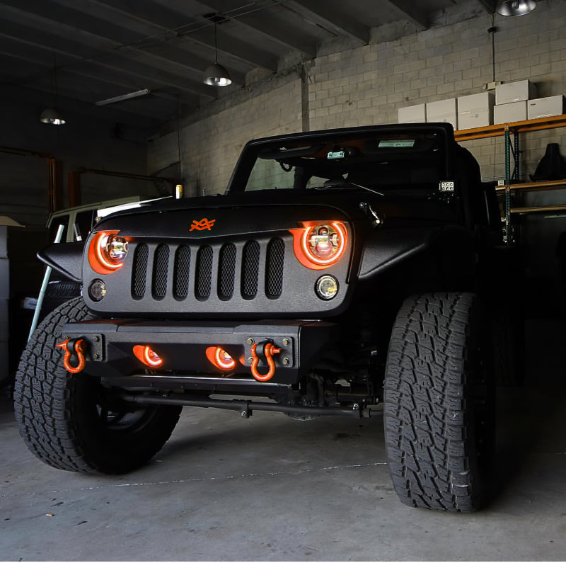 Oracle 7in High Powered LED Headlights - Black Bezel - ColorSHIFT No Controller Headlights ORACLE Lighting