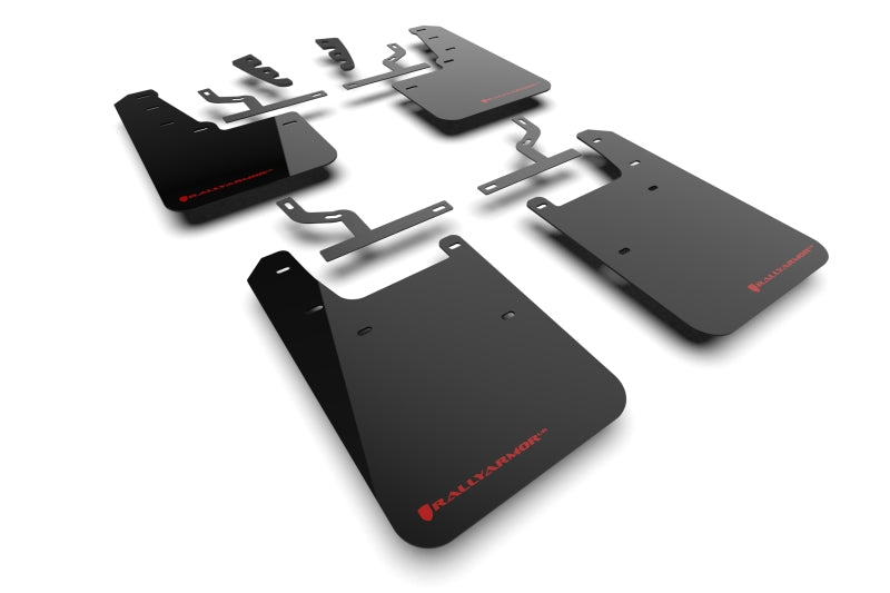 Rally Armor 22-25 Toyota Tundra Black UR Mud Flap w/Red Logo Mud Flaps Rally Armor