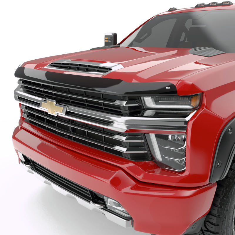 EGR 2020+ Chevy Silverado HD Superguard Hood Shield (301881) - Dark Smoke Hood Deflectors EGR