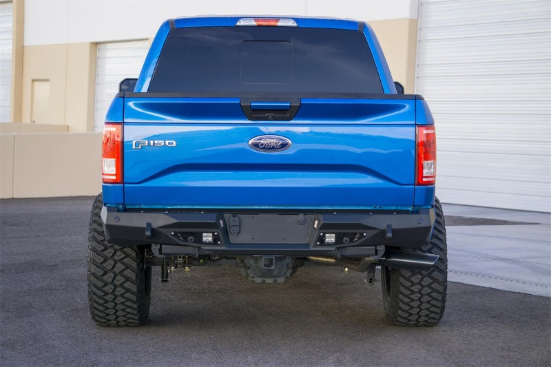 Addictive Desert Designs 15-18 Ford F-150 Stealth Fighter Rear Bumper w/ Backup Sensor Cutout Bumpers - Steel Addictive Desert Designs