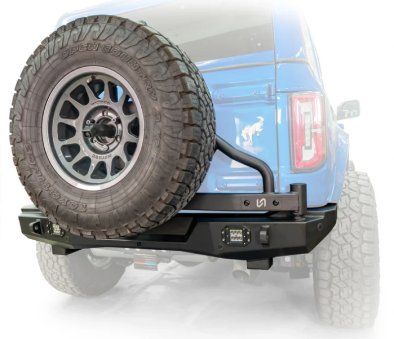 Turn Offroad 2021+ Ford Bronco Swing Out Tire Carrier Rear Bumper 1 of 2 Bumpers - Steel TURN Offroad
