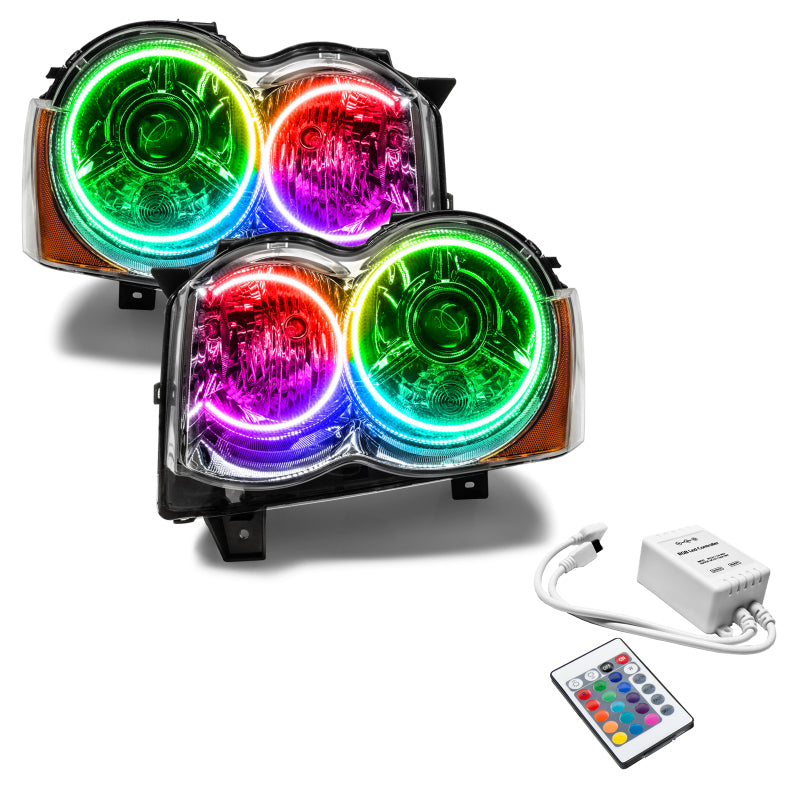 Oracle 08-10 Jeep Grand Cherokee SMD HL - HID - ColorSHIFT w/ Simple Controller Headlights ORACLE Lighting