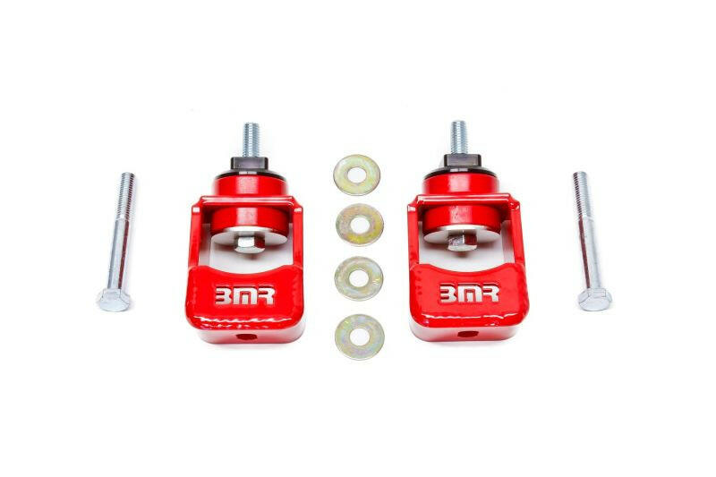 BMR 10-15 5th Gen Camaro Motor Mount Kit (Polyurethane) - Red (Spacers Not Included) Engine Mounts BMR Suspension