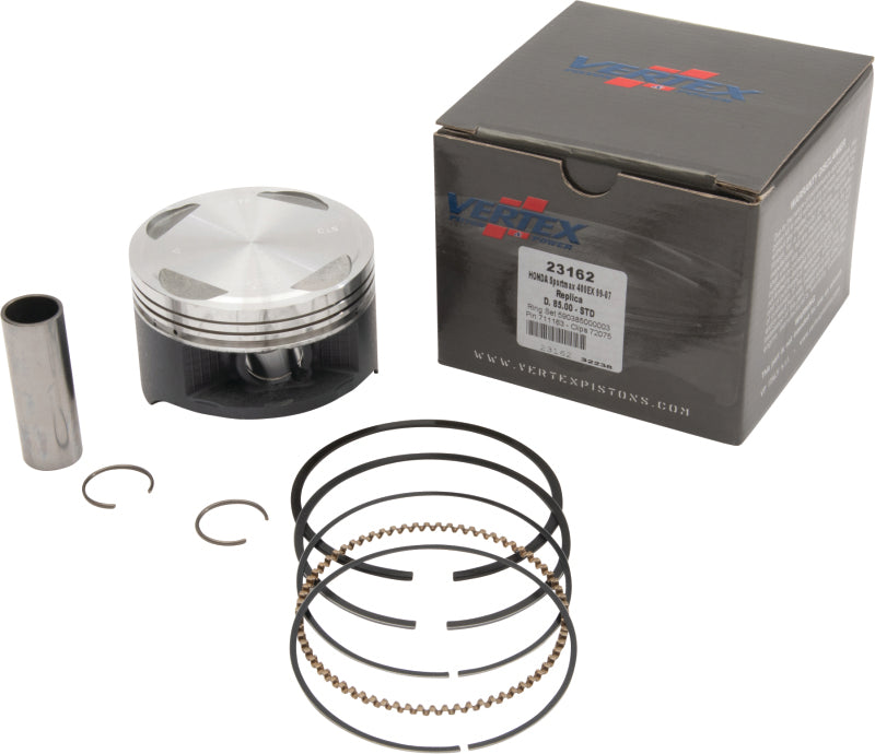 Vertex Pistons 99-08 TRX 400 EX/09-14 TRX 400 X/96-04 XR 400 R Cast Replica Piston Kit Piston Sets - Powersports Vertex Pistons